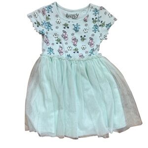 Floral Mint Green Bluey Dress